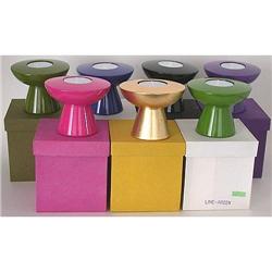 2 VINTAGE JAPANESE LACQUERWARE WOODEN CANDLE #2270848