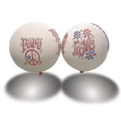 VINTAGE PEACE AND LOVE BALLOONS 1960S #2270851