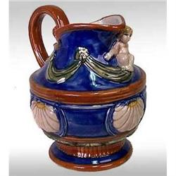 PORCELAIN ANGEL SHELL WATER PITCHER / NEW #2270864