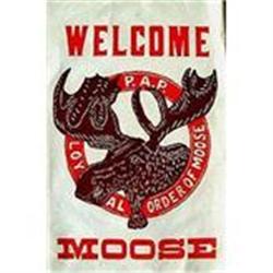 VINTAGE FRATERNAL GROUP  MOOSE BANNER #2270871
