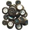 Image 1 : 100 VINTAGE BRASS BUTTONS #2270872