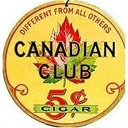 VINTAGE CANADIAN CLUB SODA SIGN / CANADA LEAF #2270884