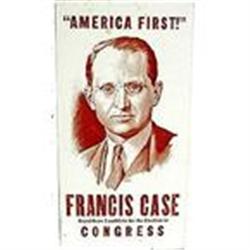 VINTAGE FRANCIS CASE AMERICA FIRST POLITICAL #2270891