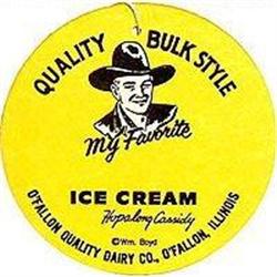 VINTAGE HOPALONG CASSIDY ICE CREAM SIGN #2270893