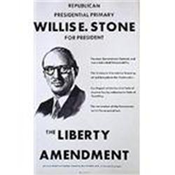 VINTAGE WILLIS E. STONE POLITICAL SIGN / #2270902