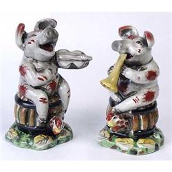 PORCELAIN PIG MUSICIANS / NEW #2270904