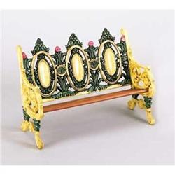 CAST IRON DOLL BENCH  / NEW #2270909