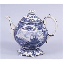 PORCELAIN CASTLE TEA POT / NEW #2270918