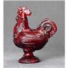 Image 1 : RED ROOSTER GLASS DISH / NEW #2270923