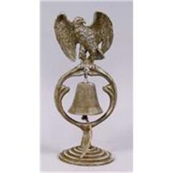 CAST IRON white EAGLE DINNER BELL / NEW #2270931