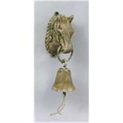 CAST IRON WHITE HORSE DINNER BELL / NEW #2270933