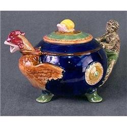 MONKEY ROOSTER PORCELAIN TEAPOT / NEW TEA POT #2270934