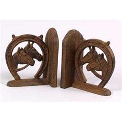 CAST IRON HORSE BOOKENDS / NEW #2270942