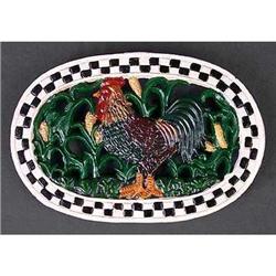 CAST IRON ROOSTER KITCHEN POT TRIVET #2270947