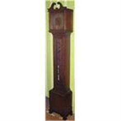 MAHOGANY GRANDMOTHER CLOCK BY COLONIAL MFG. CO.#2270956