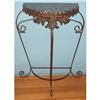 Image 1 : WROUGHT IRON & BLACK MARBLE CONSOLE TABLE #2270957