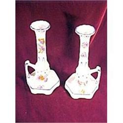 Czechoslovakia Tall Floral Handled Candle #2270961