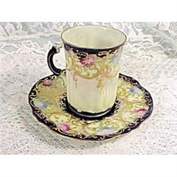 Antique Nippon Flow Blue Demi-tasse or #2270971