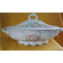 Dresden Handled Floral Covered Vegetable Bowl #2271233