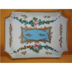Vintage Limoge Hand Painted Calling Card Tray  #2271239