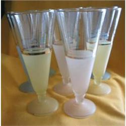Retro 1950s Painted Pilsner Glasses #2271242