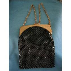 Whiting and Davis Black Mesh Purse #2271243