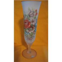 Vintage Frosted Floral Italian Toscany Vase #2271255