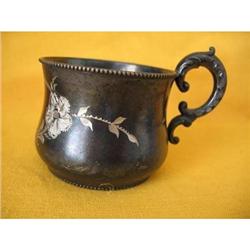 Gem Silverplated Floral Engraved Baby Cup #2271299