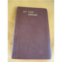Leather Bound Diary * My Trip Abroad * #2271302
