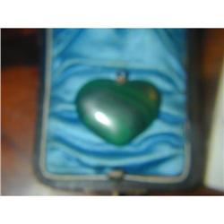 Old Russian Malachite Heart #2271312