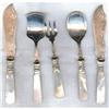 Image 1 : Mother of pearl Serving set  5 pieces c1930 #2271324