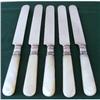 Image 1 : Motherof Pearl Handled Dinner Knives 9.1/4" #2271327