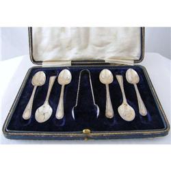 Boxed Set 6 teaspoons & Sugar Tongs #2271328