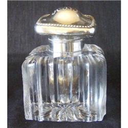 Inkwell Gorham Sterling & Crystal c1880 A/F #2271341