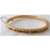 Image 1 : Bangle Bracelet Gold Fill Niello Decoration #2271352