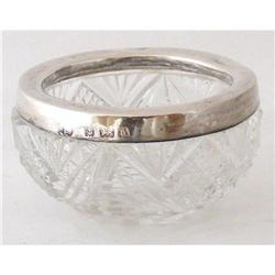 Salt Cellar Crystal w/ith sterling rim. 1903 #2271364