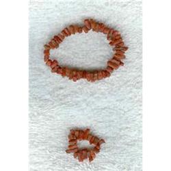 Baby bracelet and ring .Coral #2271374