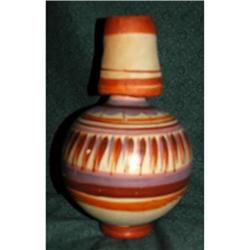 Old Mexican Pottery Water Vessel with Cup #2271524