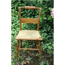 Vintage Chair with Rush Seat  #2271534