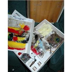 Vintage Knoll Fly Tying Kit /board etc in Box  #2271542