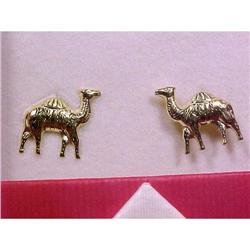 14K Gold Camel Earrings in original box.   #2271571