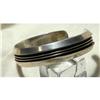 Image 1 : Signed Tom Hawk Sterling Overlay Cuff Bracelet #2271600