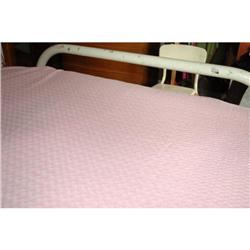 OLD. Morgan Jones Pink Chenille Twin BED SPREAD#2271620