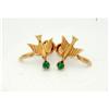 Image 1 : 10K Gold Bird Earrings  /vintage screwbacks  #2271635
