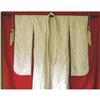 Image 1 : Kimono Japanese Silk Ivory Color Wall Hanging #2284159