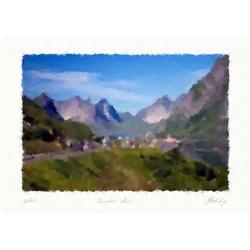  Mountain road  Author's lithograph by Livitin #2284409