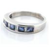Image 1 : 0.20tcw Diamonds & Sapphires Wedding Band 14k #2284444