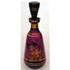 Image 1 : Amethyst Czech Glass Gold Decorated Decanter #2284664