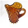 Image 1 : Amber Hobnail Vase / Pitcher #2285212