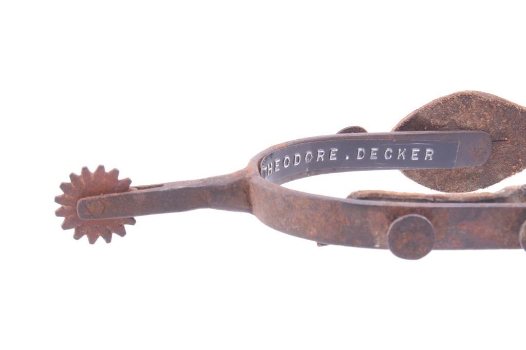 Theodore Decker Rodeo Bronc Riding Spurs c. 1930's